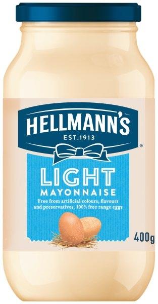 HELLMANN'S LIGHT MAYONNAISE 400G